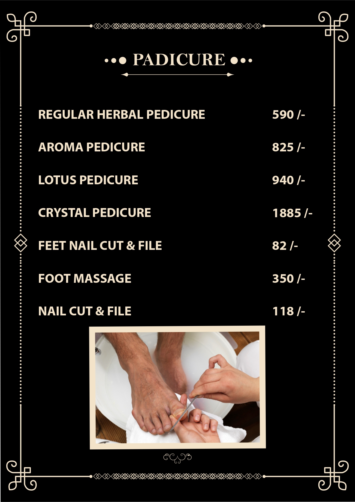 Manicure & Pedicure Rates Jawed Habib Salon Hazratganj