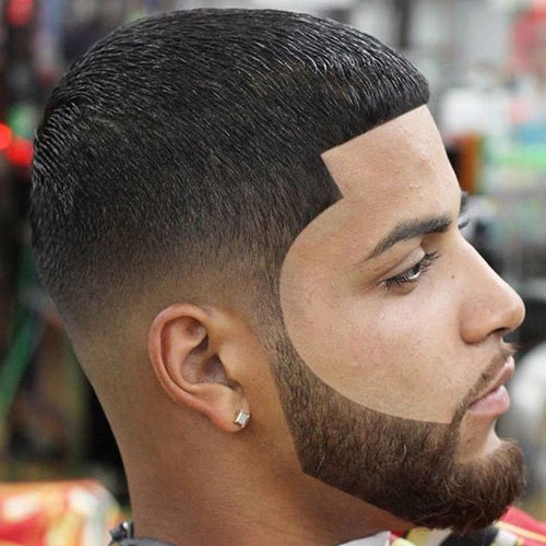 haircut with line on top